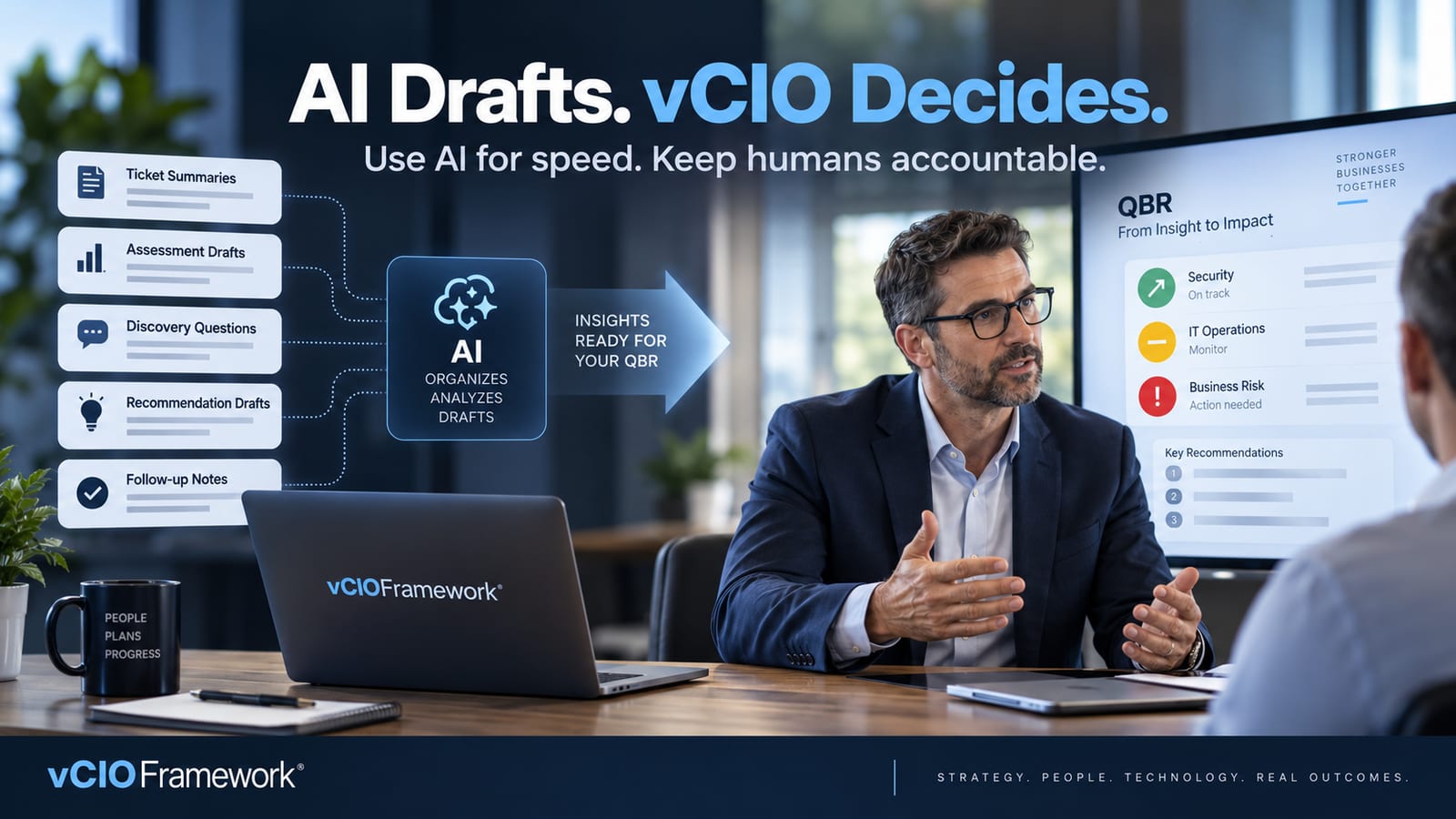 AI for vCIOs: What an AI Agent Can and Cannot Do in a QBR